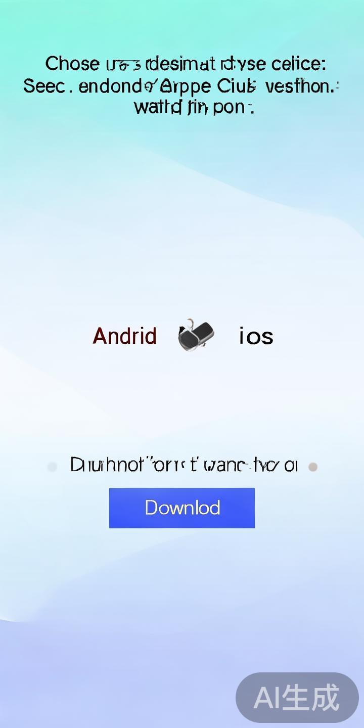 选择对应设备版本：根据手机操作系统，选择安卓或苹果