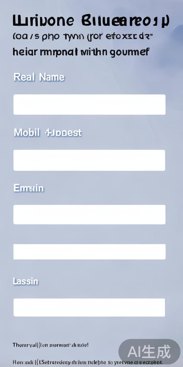 按照页面提示，输入您的真实姓名、手机号、电子邮箱、
